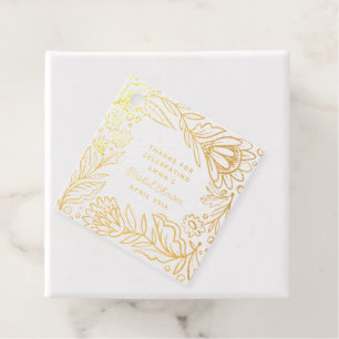 Skandinavisches Folklorflora Brautparty Sq Geschenkanhänger