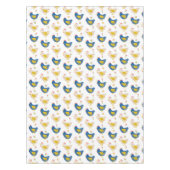 Skandinavisches Gelb & Blau Funny Funny Chips Oste Tischdecke (Vorderseite)