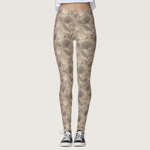 Skandinavisches geometrisches florales Motiv Leggings