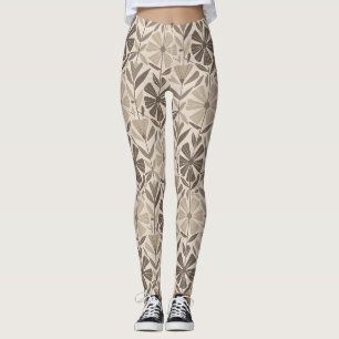 Skandinavisches geometrisches florales Motiv Leggings