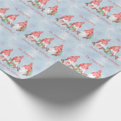 Skandinavisches Gnome für Urlaub Personalisiert Geschenkpapier (Ecke)