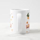 Skandinavisches Haus TV Nahtloses Muster Jumbo-Tasse (Rückseite)