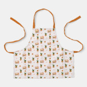 Skandinavisches Haus TV Nahtloses Muster Schürze (Vorderseite)