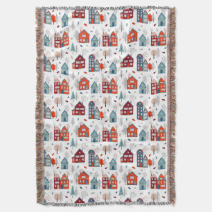 Skandinavisches Haus-Volkskunst-Muster Decke