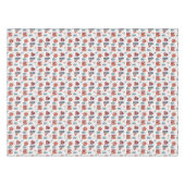 Skandinavisches Haus-Volkskunst-Muster Tischdecke (Vorderseite (Horizontal))