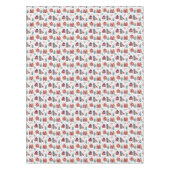 Skandinavisches Haus-Volkskunst-Muster Tischdecke (Vorderseite)