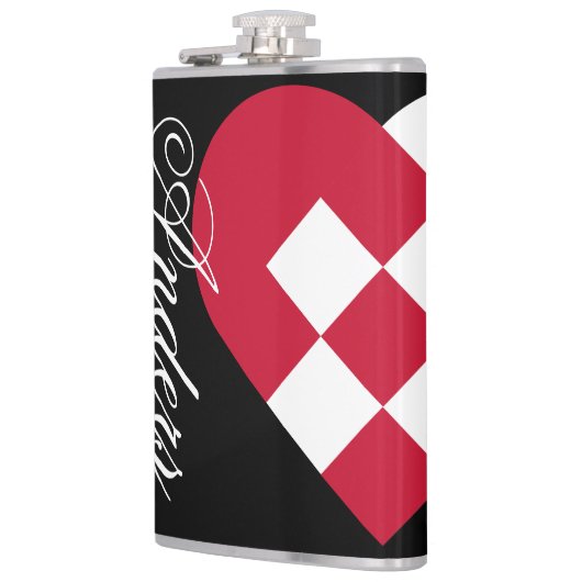 skandinavisches Herz Flachmann (Links)