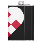 skandinavisches Herz Flachmann (Rückseite)