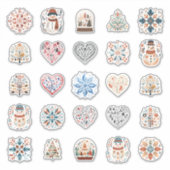 Skandinavisches Holiday Sticker Pack (Vorderseite)