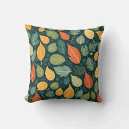 Skandinavisches Inspiriertes Blatt-Muster-Kissen Kissen