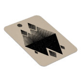 skandinavisches Inspiriertes Dreieck-Design Magnet (Rechte Seite)