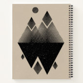 skandinavisches Inspiriertes Dreieck-Design Notizblock (Rückseite)