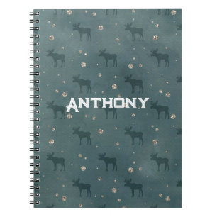 Skandinavisches inspiriertes Notebook. Bearbeitbar Notizblock