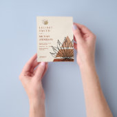 Skandinavisches Japandi Abstrakt Lines Rett Datum Flyer (Gruppe)