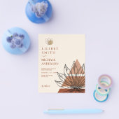 Skandinavisches Japandi Abstrakt Lines Rett Datum Flyer (Einzeln)