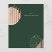 Skandinavisches Japandi - Abstrakte Formen SAVE TH (Rückseite)