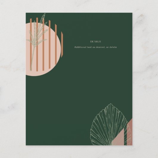 Skandinavisches Japandi - Abstrakte Formen SAVE TH (Rückseite)