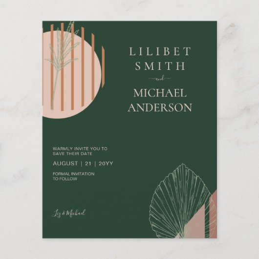 Skandinavisches Japandi - Abstrakte Formen SAVE TH (Vorderseite)