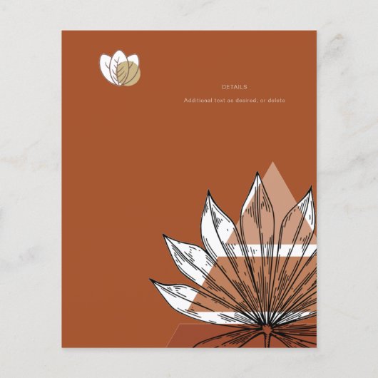 Skandinavisches Japandi - Abstrakte Formen SAVE TH (Rückseite)