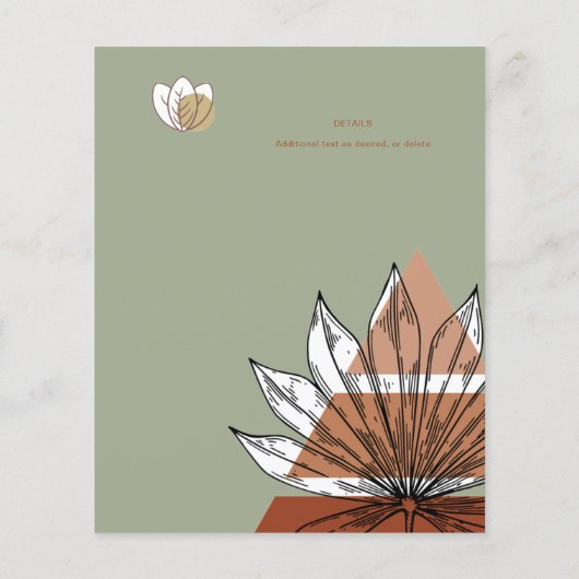 Skandinavisches Japandi - Abstrakte Formen SAVE TH (Rückseite)