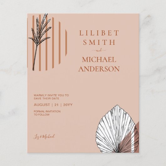 Skandinavisches Japandi - Abstrakte Formen SAVE TH (Vorderseite)