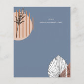 Skandinavisches Japandi - Abstrakte Formen SAVE TH Flyer (Hinten)