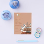 Skandinavisches Japandi - Abstrakte Formen SAVE TH Flyer (Einzeln)