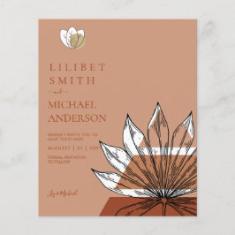 Skandinavisches Japandi - Abstrakte Formen SAVE TH Flyer