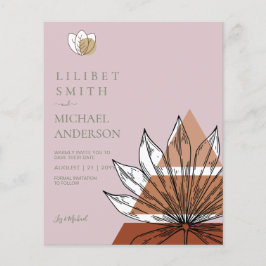 Skandinavisches Japandi - Abstrakte Formen SAVE TH Flyer