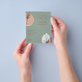 Skandinavisches Japandi - Abstrakte Formen SAVE TH Flyer (Gruppe)