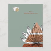 Skandinavisches Japandi - Abstrakte Formen SAVE TH Flyer (Hinten)