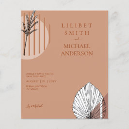 Skandinavisches Japandi - Abstrakte Formen SAVE TH Flyer