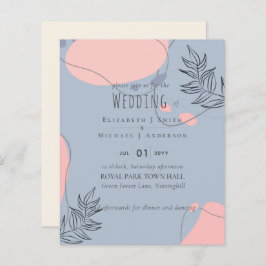 Skandinavisches Japandi Moderne Abstrakte Hochzeit