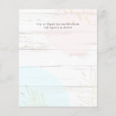 Skandinavisches Japandi Moderne Abstrakte Hochzeit (Rückseite)