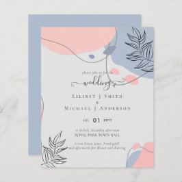 Skandinavisches Japandi Moderne Abstrakte Hochzeit