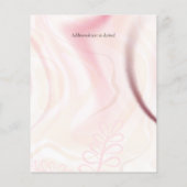 Skandinavisches Japandi Moderne Abstrakte Hochzeit (Rückseite)