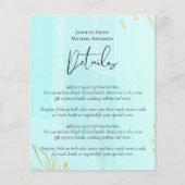 Skandinavisches Japandi Moderne Abstrakte Hochzeit (Vorderseite)