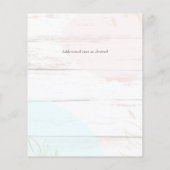 Skandinavisches Japandi Moderne Abstrakte Hochzeit (Rückseite)