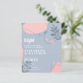 Skandinavisches Japandi Moderne Abstrakte Hochzeit (Stehend Vorderseite)