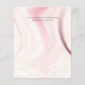 Skandinavisches Japandi Moderne Abstrakte Hochzeit (Rückseite)