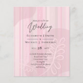 Skandinavisches Japandi Moderne Abstrakte Hochzeit (Vorderseite)