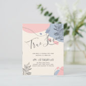 Skandinavisches Japandi Moderne Abstrakte Hochzeit (Stehend Vorderseite)