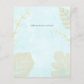 Skandinavisches Japandi Moderne Abstrakte Hochzeit (Rückseite)