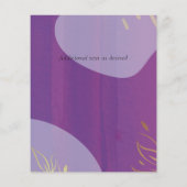 Skandinavisches Japandi Moderne Abstrakte Hochzeit (Rückseite)