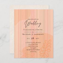 Skandinavisches Japandi Moderne Abstrakte Hochzeit