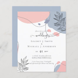 Skandinavisches Japandi Moderne Abstrakte Hochzeit