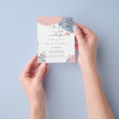 Skandinavisches Japandi Moderne Abstrakte Hochzeit Flyer (Gruppe)