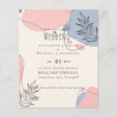 Skandinavisches Japandi Moderne Abstrakte Hochzeit Flyer (Vorne)