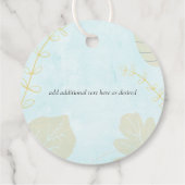 Skandinavisches Japandi Moderne Abstrakte Hochzeit Geschenkanhänger (Rückseite)