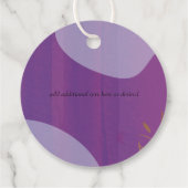 Skandinavisches Japandi Moderne Abstrakte Hochzeit Geschenkanhänger (Rückseite)